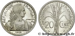III REPUBLIC - INDOCHINE Pré-série avec le mot Essai 20 centimes, 5 g ? 1939 Paris