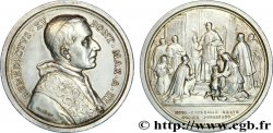 VATICAN - BENOîT XV (Giacomo Dalla Chiesa) Médaille AR 44, Nouveau code ecclésiastique 1917 Rome