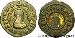 AXOUM - ROYAUME AXOUMITE - OUASEBAS Triens fourré aux portraits et aux épis TTB/TB+