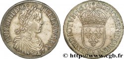 LOUIS XIV LE GRAND OU LE ROI SOLEIL Écu à la mèche longue 1651 Paris
