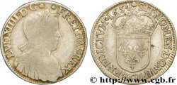 LOUIS XIV &nbsp;THE SUN KING&nbsp; Demi-écu à la mèche longue 1654 Saint-Lô F/VF