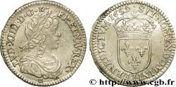 LOUIS XIV LE GRAND OU LE ROI SOLEIL Douzième d&nbsp;écu à la mèche longue 1659 Limoges