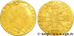 LOUIS XIV  THE SUN KING  Demi-louis aux huit L et aux insignes 1701 Dijon
