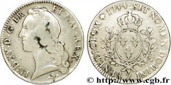 LOUIS XV DIT LE BIEN AIMÉ Écu dit &nbsp;au bandeau&nbsp; 1744 Grenoble