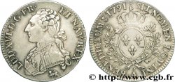 LOUIS XVI (MONARQUE CONSTITUTIONNEL)  Demi-écu dit &nbsp;aux branches d&nbsp;olivier&nbsp; 1791 Paris