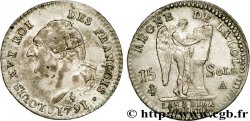 LOUIS XVI (MONARQUE CONSTITUTIONNEL)  15 sols dit &nbsp;au génie&nbsp;, type FRANÇOIS 1791 Paris