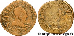 HENRI III Double tournois, type d’Amiens 1587 Amiens