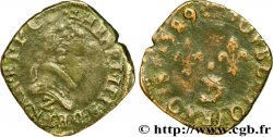 HENRI III Double tournois, 2e type du Dauphiné 1589 Grenoble