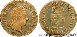 LOUIS XV DIT LE BIEN AIMÉ Liard dit “à la vieille tête” 1770 Montpellier