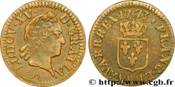 LOUIS XV DIT LE BIEN AIMÉ Liard dit &nbsp;à la vieille tête&nbsp; 1773 Lille