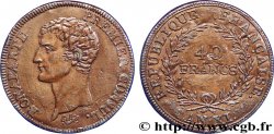 Essai-piéfort de 40 francs par Galle 1803  Maz.525 a var.