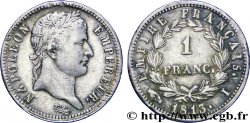 1 franc Napoléon Ier tête laurée, Empire français 1813 Limoges F.205/63