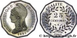 Essai de 25 centimes d’après Dupré, dodécagonal 1881 Paris VG.3965  MS 