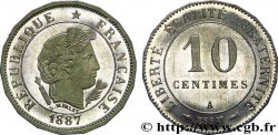 Essai de 10 centimes Merley, 16 pans 1887 Paris VG.4056 