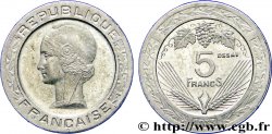 Concours de 5 francs, essai de Vézien, petit module, en maillechort 1933  VG.5360 B