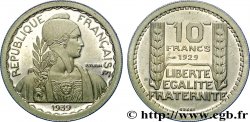 Préparation de la 10 francs Pétain, moyen module, listel large, 26 mm, 7,5 g - Essai n.d.  Maz.2606 e MS 
