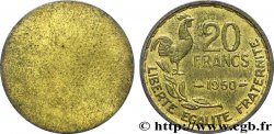 Essai de revers uniface de 20 francs Guiraud, 3 faucilles 1950  F.402/1 var.