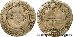 LOUIS XII  Demi-gros de roi, légende fautée FRANCRVM 1512 Lyon