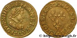 LOUIS XIII LE JUSTE Double tournois, type 2 de Paris 1622 Paris TTB+