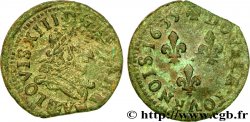 LOUIS XIII  Double tournois, type 1 1635 Saint-Palais fSS/SS