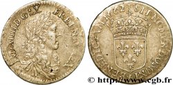 LOUIS XIV LE GRAND OU LE ROI SOLEIL Douzième d&nbsp;écu au buste juvénile, 1er type 1662 Paris
