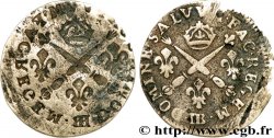 LOUIS XIV &nbsp;THE SUN KING&nbsp; Cinq sols aux insignes, incus n.d. Strasbourg VF