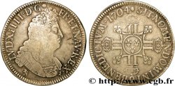 LOUIS XIV LE GRAND OU LE ROI SOLEIL Écu aux huit L, 2e type 1704 Rennes TB+