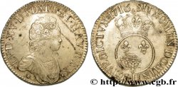 LOUIS XV DIT LE BIEN AIMÉ Écu dit &nbsp;vertugadin&nbsp; 1716 Bayonne TTB+