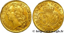 LOUIS XV DIT LE BIEN AIMÉ Louis d’or aux écus ovales, tête ceinte d’un bandeau 1742 Paris