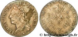 LOUIS XV  THE WELL-BELOVED  Écu dit “à la vieille tête” 1773 Aix-en-Provence VF