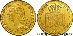 LOUIS XVI Double louis d’or aux écus accolés 1789 Metz