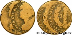 LOUIS XVI 2 sols dit  au faisceau , type FRANÇOIS, double frappe n.d. Paris