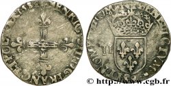 HENRI III Quart d écu, croix de face 158[1 ou 2] Rennes