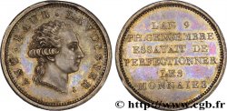 Essai en argent au module de 2 francs de Lavoisier par Gengembre 1801 Paris VG.906 var. SUP 