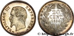 20 centimes Napoléon III, tête nue 1854 Paris F.148/2