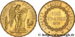 100 francs or Génie, tranche inscrite en relief Dieu protège la France 1879 Paris F.552/2