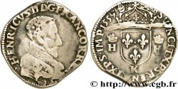 FRANÇOIS II. MONNAYAGE AU NOM D HENRI II Teston à la tête nue, 3e type 1559 Bordeaux TB+