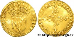 CHARLES X, CARDINAL DE BOURBON Écu d or au soleil, 1er type 1590 Paris