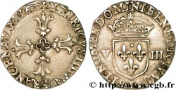 HENRI IV LE GRAND Huitième d écu, croix feuillue de face 1600 Bayonne