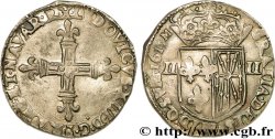 LOUIS XIII  Quart d écu de Navarre 1615 Saint-Palais