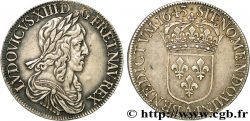 LOUIS XIII  Écu, buste drapé et cuirassé (2e buste de Jean Warin) 1643 Paris, Monnaie du Louvre AU/AU