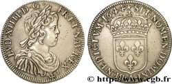 LOUIS XIV  THE SUN KING  Demi-écu à la mèche courte 1644 Paris, Monnaie de Matignon