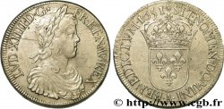 LOUIS XIV &nbsp;THE SUN KING&nbsp; Écu à la mèche longue 1651 Paris VF