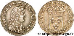 LOUIS XIV LE GRAND OU LE ROI SOLEIL Douzième d&nbsp;écu à la cravate 1681 Paris SUP