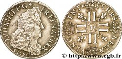LOUIS XIV  THE SUN KING  Quart d écu aux huit L, 3e type, (type transitoire) 1690 Lyon