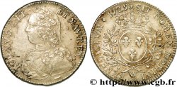 LOUIS XV DIT LE BIEN AIMÉ Demi-écu aux branches d&nbsp;olivier, buste habillé 1729 Lille TTB+