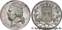 5 francs Louis XVIII, tête nue 1819 Rouen F.309/41