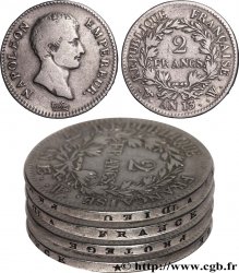 2 francs Napoléon Empereur, Calendrier révolutionnaire 1805 Lille F.251/26