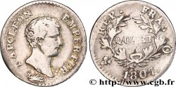Quart (de franc) Napoléon Empereur, Calendrier grégorien 1807 Perpignan F.159/10
