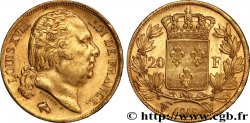 20 francs or Louis XVIII, tête nue 1818 Lille F.519/14